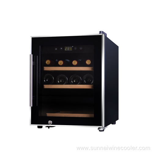 Commercial Black Wine Cooler Fridge Cabinet